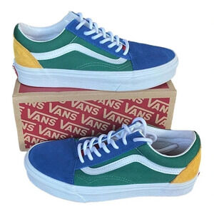 Vans Off The Wall Old Skool Womens Size 6.5 Mens 5 Multicolor Sneakers 500714
